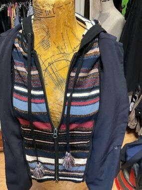 Veronica Beard Metallic Stripe Dickie